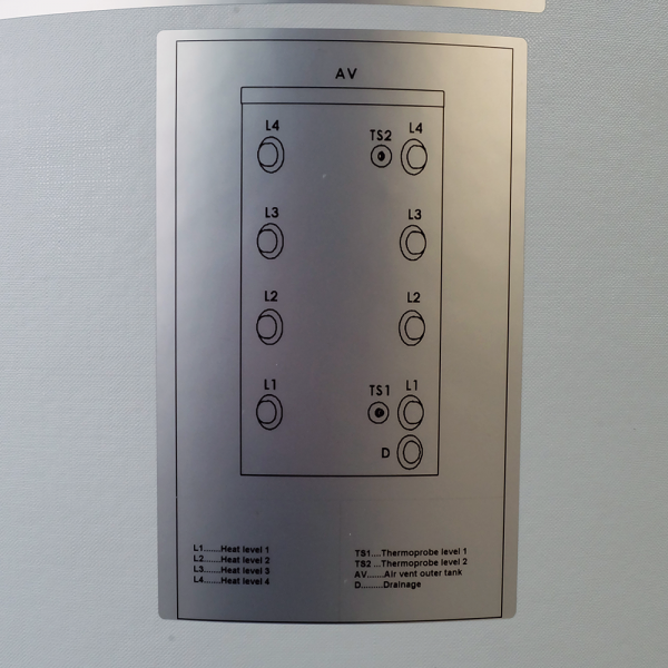 TESY EV 200 60 ACF W, 200l Pufferspeicher, hydraulische Weiche, stehend, kälteisoliert, emailliert